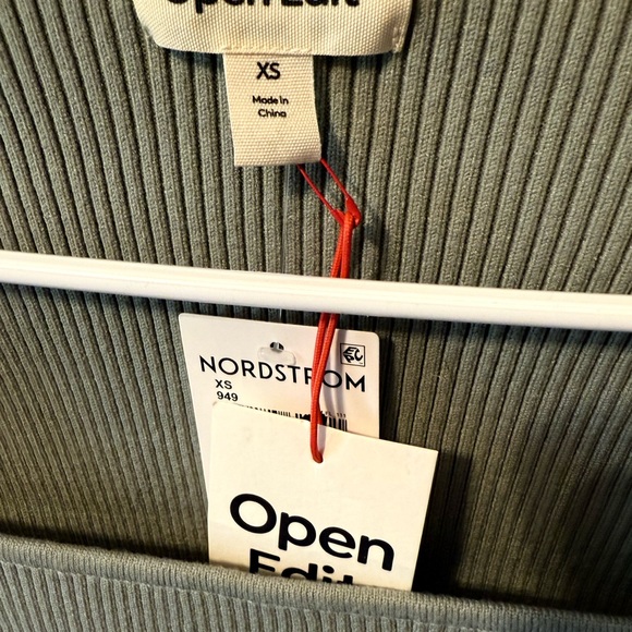 Open Edit Ribbed Square Neck Sweater - Picture 3 of 4